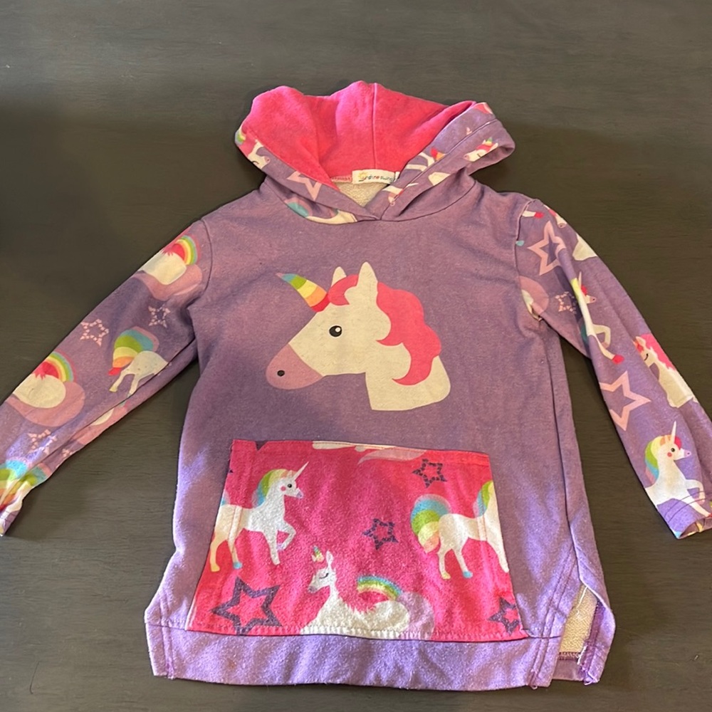 Girls unicorn light sweatshirt